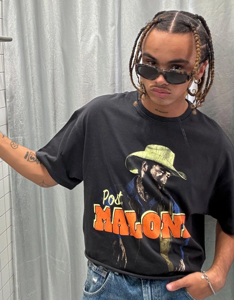 Футболка с принтом Post Malone
