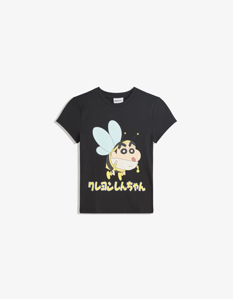 Футболка с короткими рукавами и принтом Shin Chan