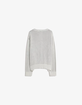 Свитер из сетки с эффектом потертости- Заказать в России