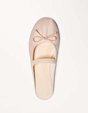 Кожаные балетки без задников- Заказать в России