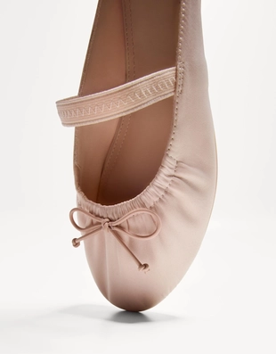 Кожаные балетки без задников- Заказать в России