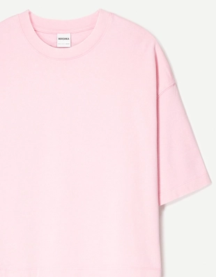 Футболка геометрического кроя из плотного хлопка- Заказать в России