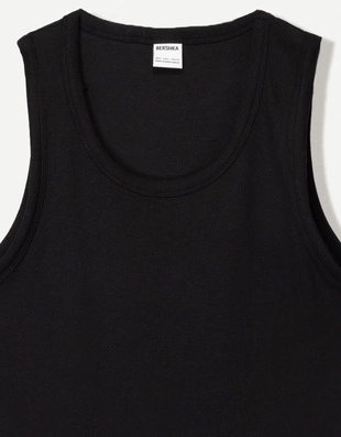 Топ на бретелях в рубчик- Заказать в России