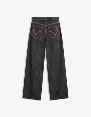 Жаккардовые джинсы-бойфренды- Заказать в России