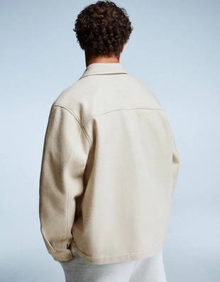 Куртка-рубашка свободного кроя из фланели- Заказать в России