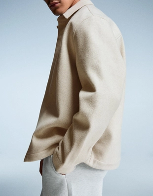 Куртка-рубашка свободного кроя из фланели- Заказать в России