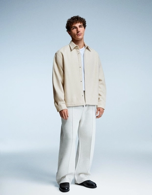 Куртка-рубашка свободного кроя из фланели- Заказать в России