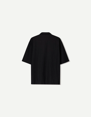 Купить Bershka Рубашка из смесового льна с короткими рукавами