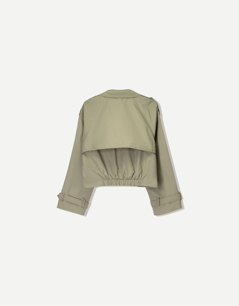 Короткая куртка-тренч