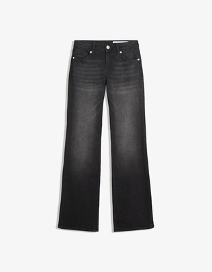 Джинсы с низкой посадкой и слегка расширяющимися штанинами- Заказать в России