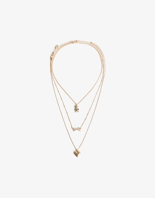 Набор из трех ожерелий с подвеской «мишка»- Заказать в России