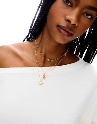 Набор из трех ожерелий с подвеской «мишка»- Заказать в России