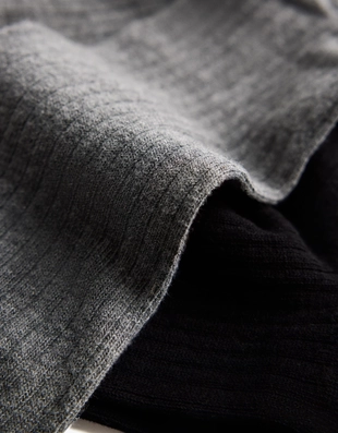 Набор из 2 пар носков в рубчик- Заказать в России