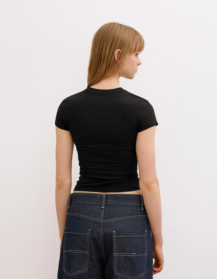 Футболка с короткими рукавами и принтом Hello Kitty