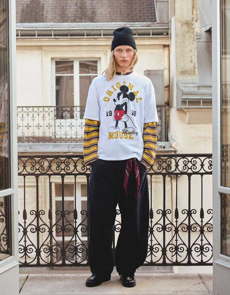 Футболка с короткими рукавами и принтом «Микки Маус»