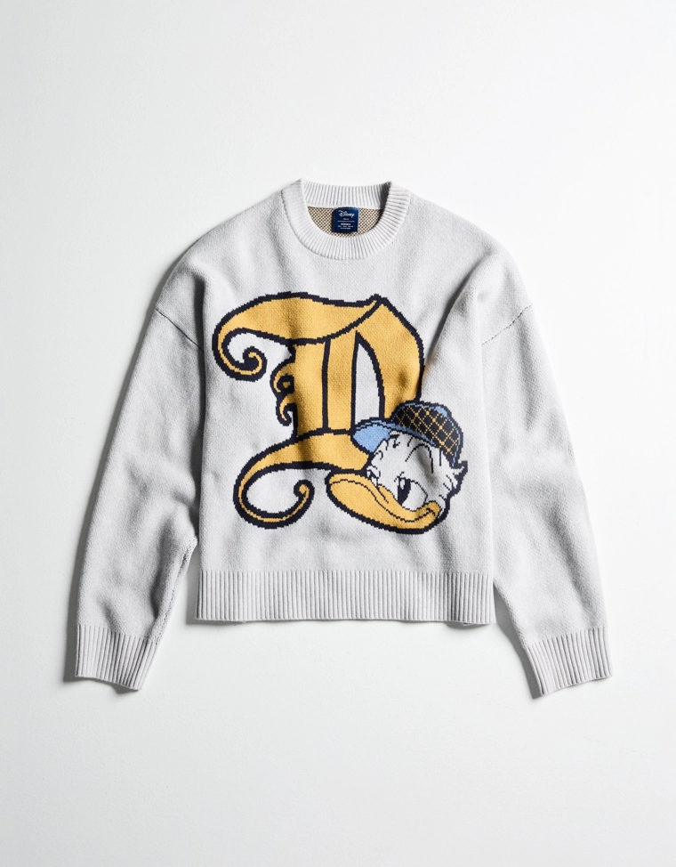 Жаккардовый свитер с Дональдом Даком