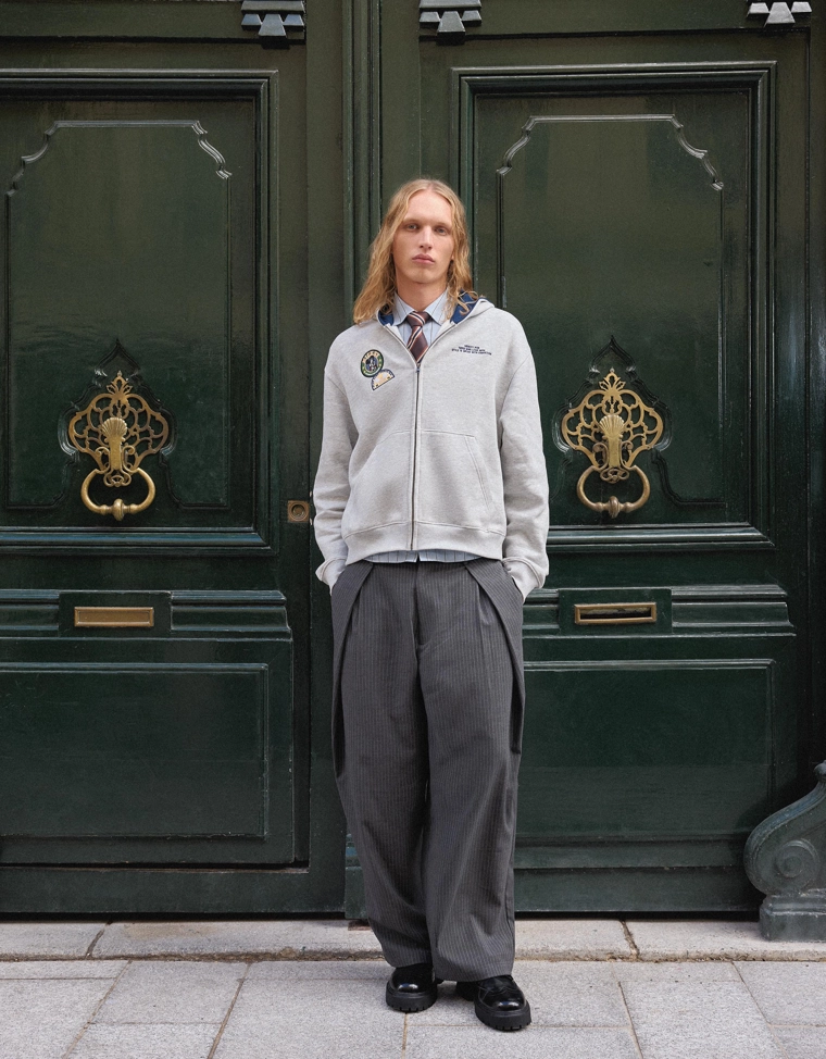 Укороченная толстовка на молнии с принтом Disney