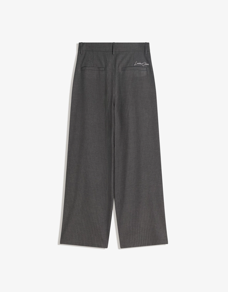 Брюки супербэгги в тонкую полоску