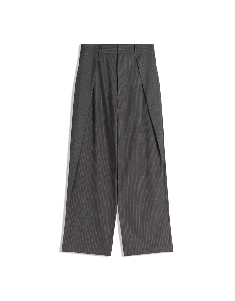 Брюки супербэгги в тонкую полоску