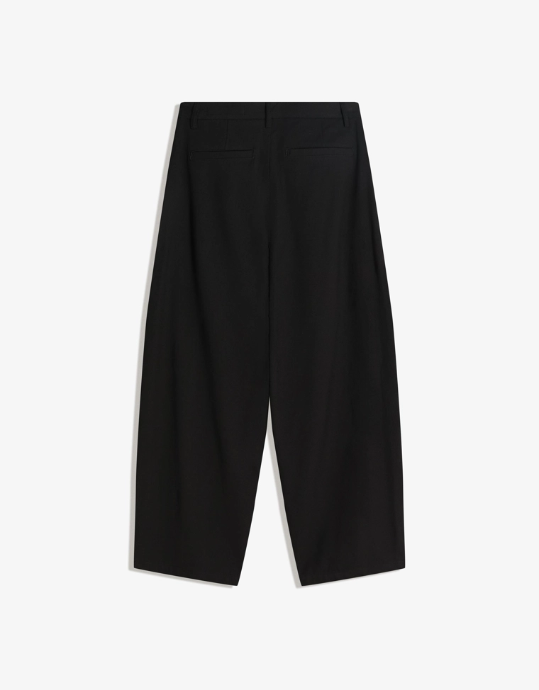 Брюки balloon приталенного кроя с защипами