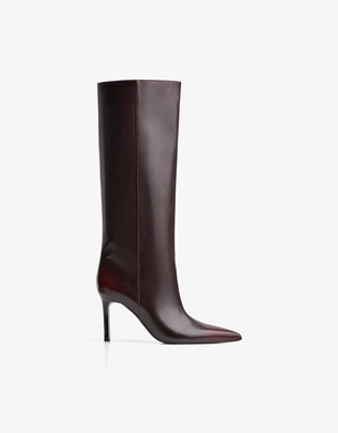 Широкие сапоги на высоком каблуке- Заказать в России