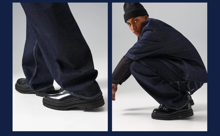 Классические туфли с простроченным носом