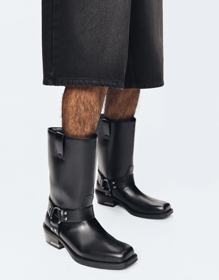 Байкерские ботинки