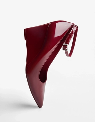 Туфли на танкетке с ремешком на щиколотке- Заказать в России