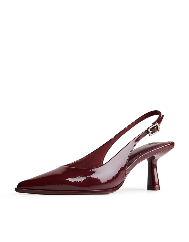 Туфли-мюли на среднем тонком каблуке