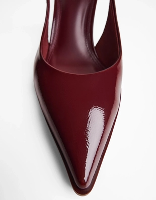 Туфли-мюли на среднем тонком каблуке- Заказать в России