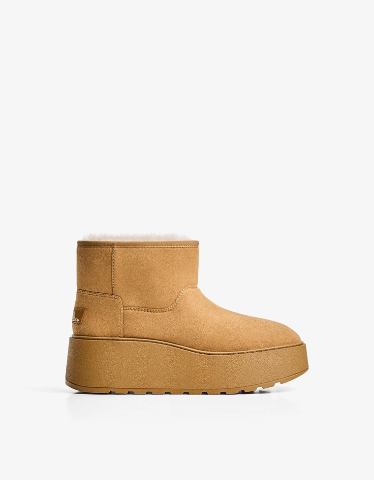 Ботинки на платформе с подкладкой из искусственного меха