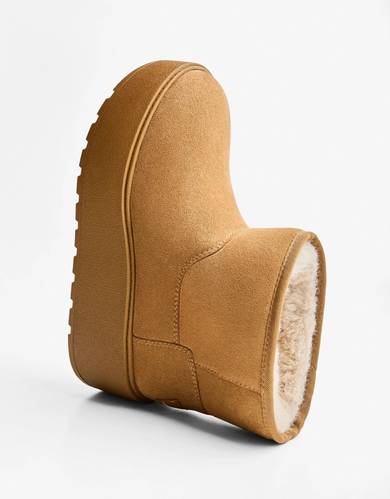 Ботинки на платформе с подкладкой из искусственного меха