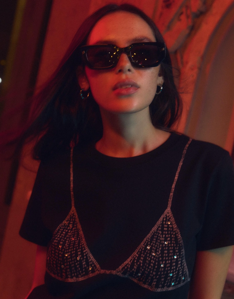 Футболка с короткими рукавами и принтом