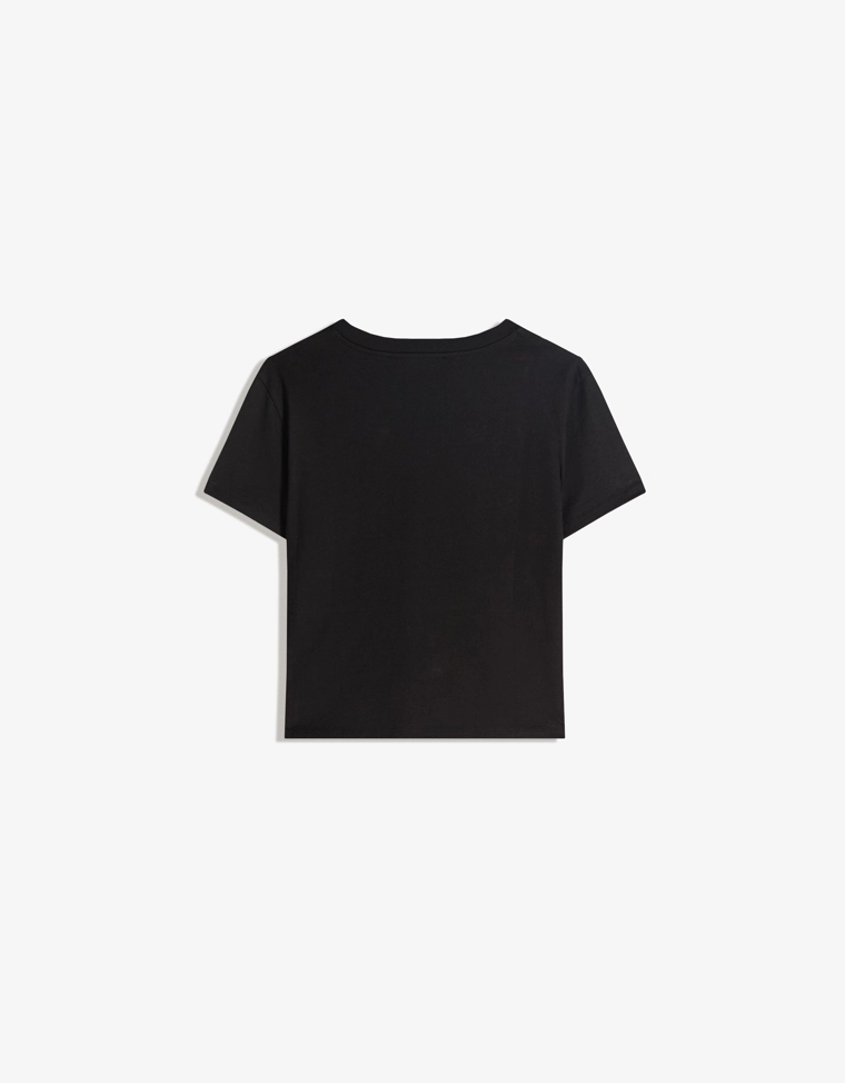 Футболка с короткими рукавами и принтом