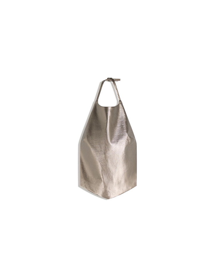 Топ с горловиной халтер из искусственной кожи