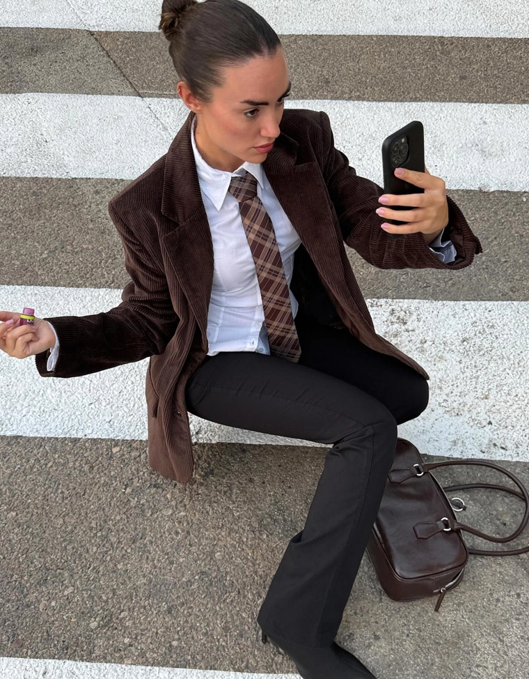 Вельветовый блейзер