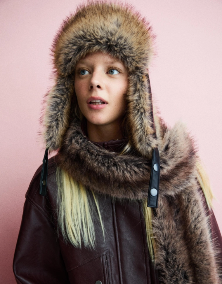 Палантин из искусственного меха