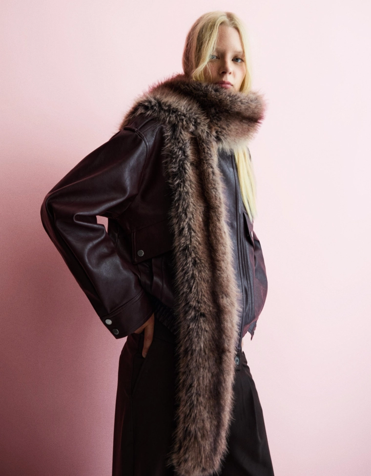 Палантин из искусственного меха