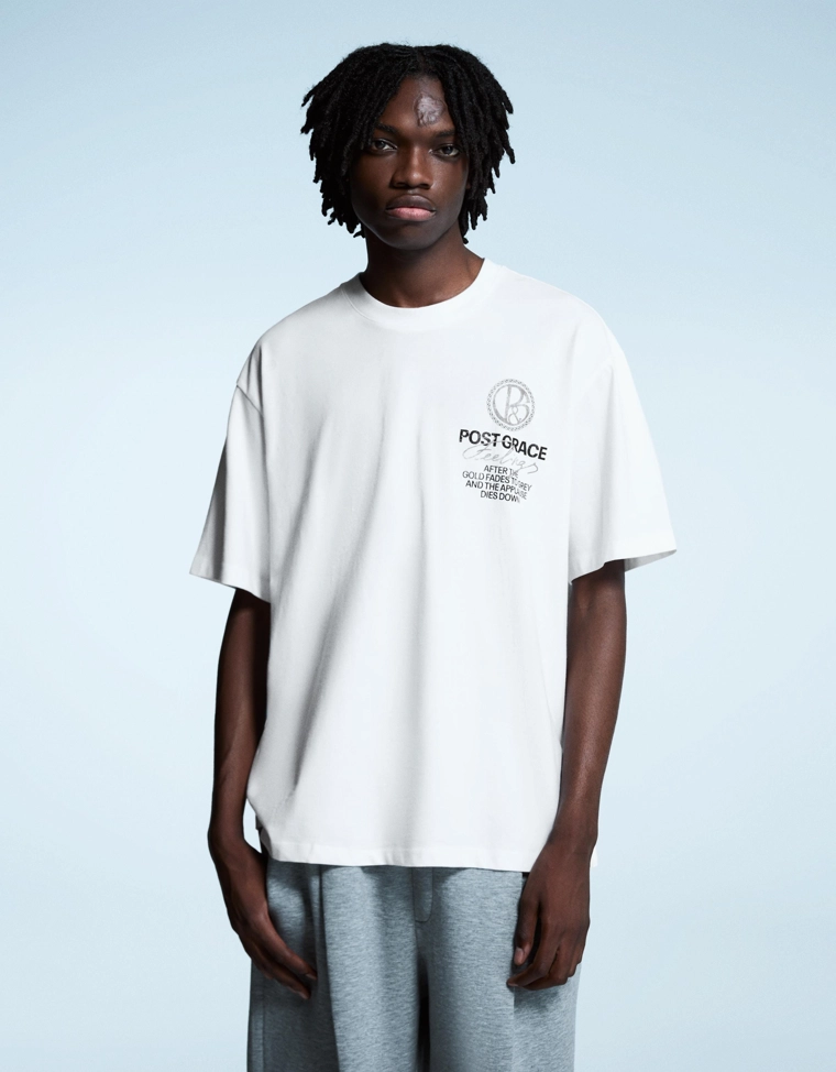 Футболка с короткими рукавами и принтом