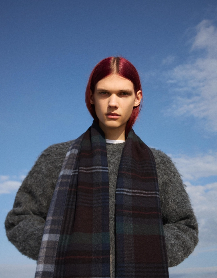 Шарф в клетку