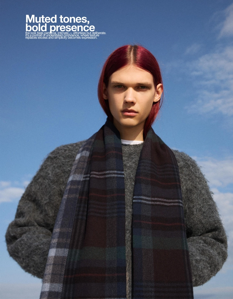 Шарф в клетку