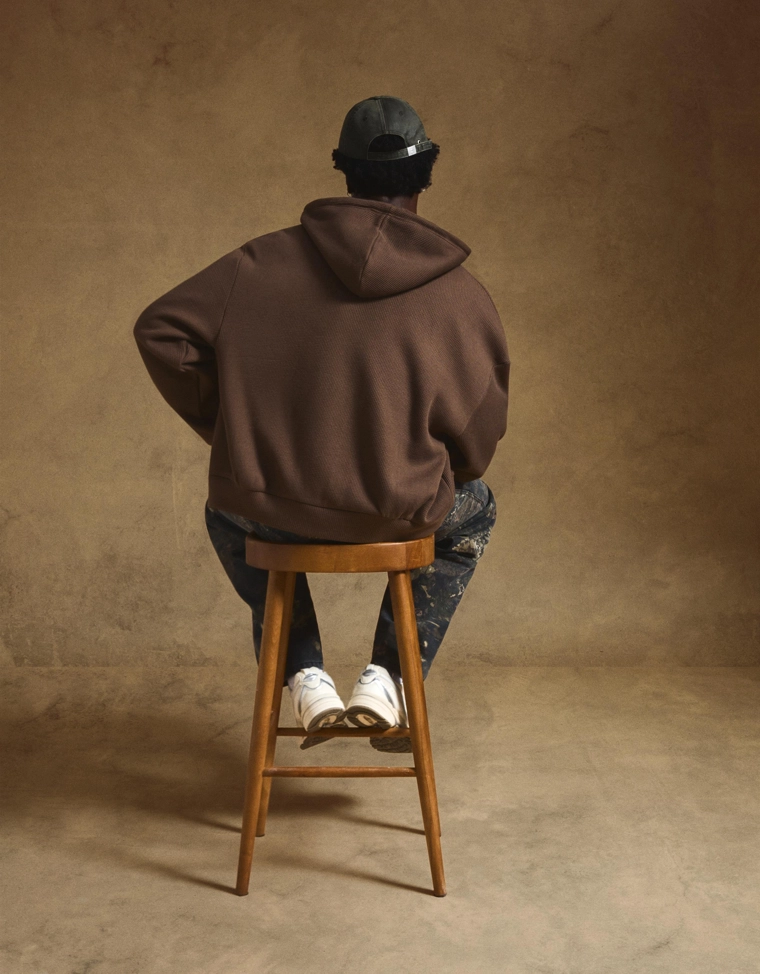 Рифленая толстовка на молнии