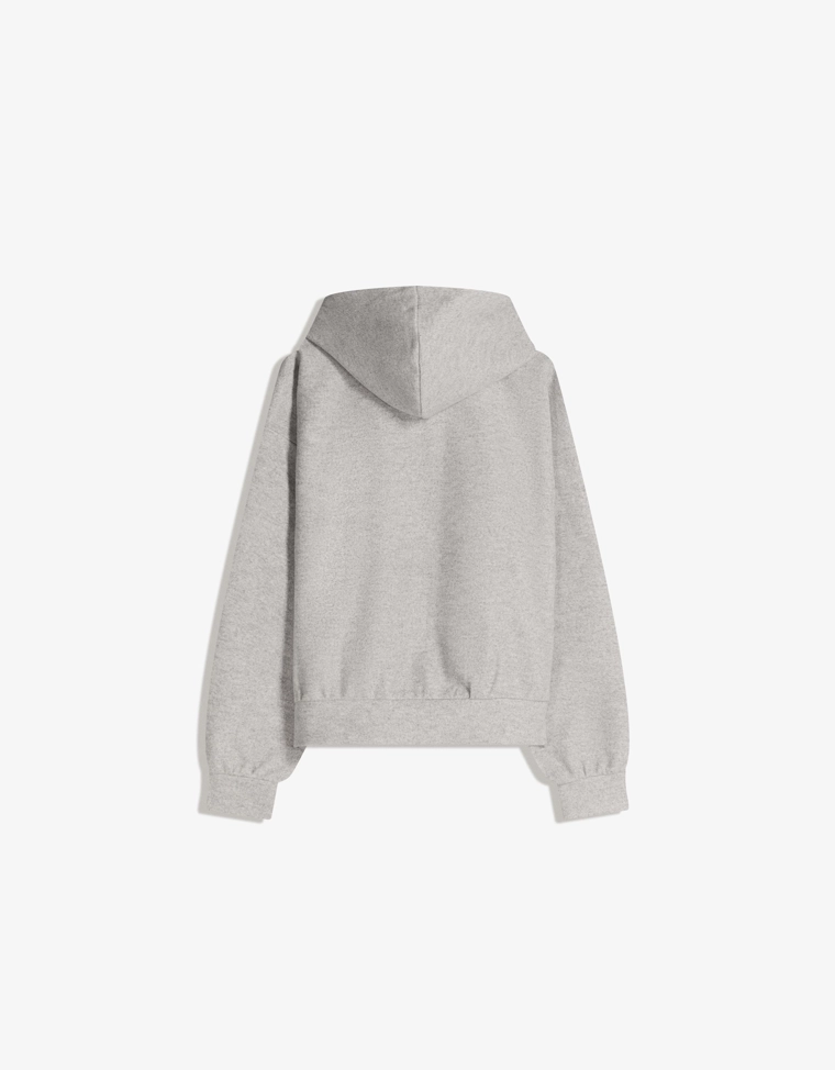 Толстовка на молнии из ткани