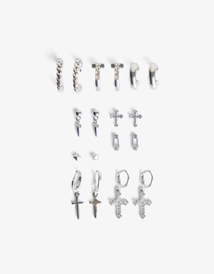 Набор из девяти пар серег- Заказать в России