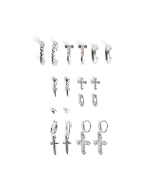 Набор из девяти пар серег- Заказать в России