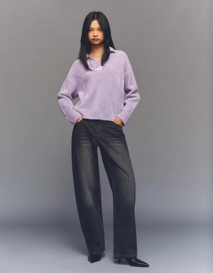 Свитер с воротником поло- Заказать в России