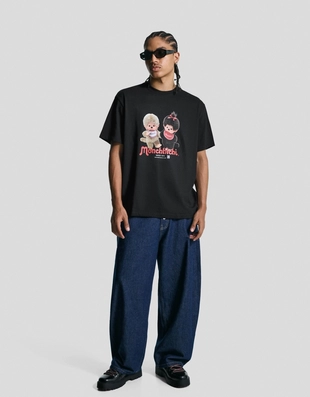 Футболка MONCHHICHI с короткими рукавами и цифровым фильтром- Заказать в России