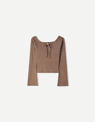 Свитер с завязкой- Заказать в России