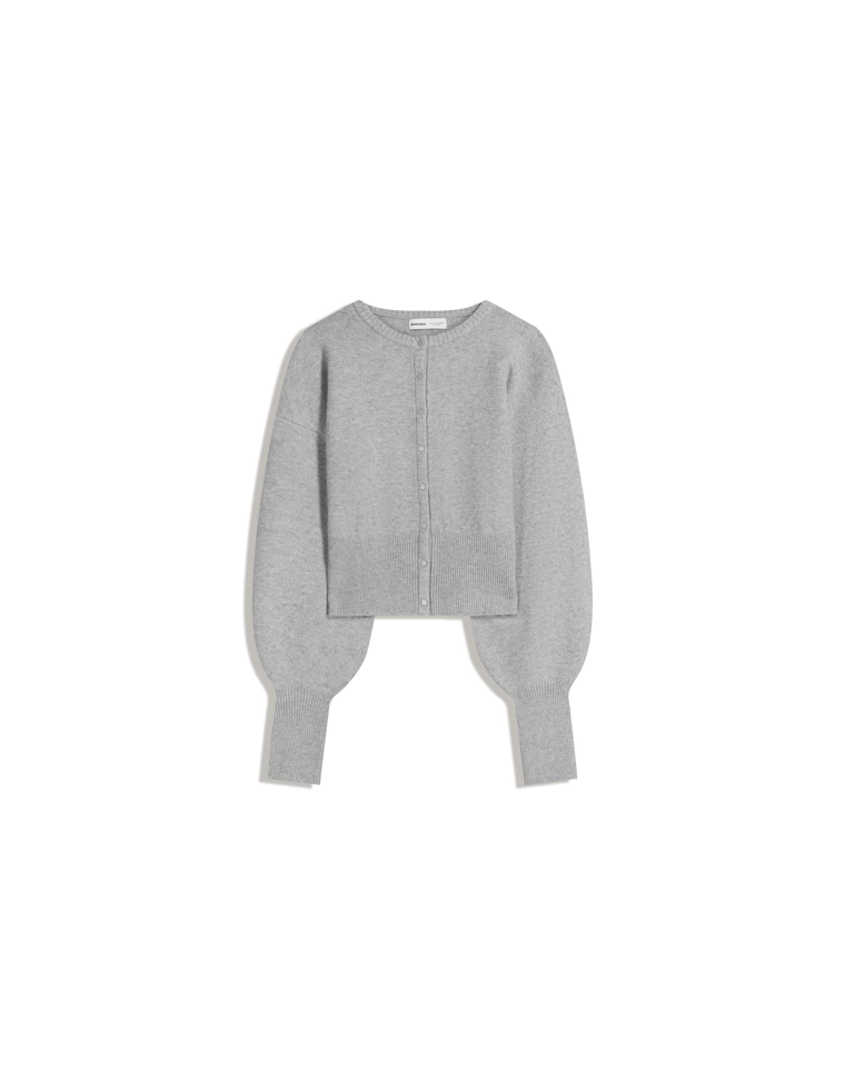 Приталенный кардиган в рубчик