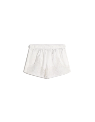 Сатиновые шорты с кружевом- Заказать в России